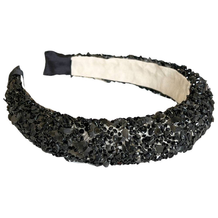 All That Glitters Headband in Black Hues--Lemons and Limes Boutique