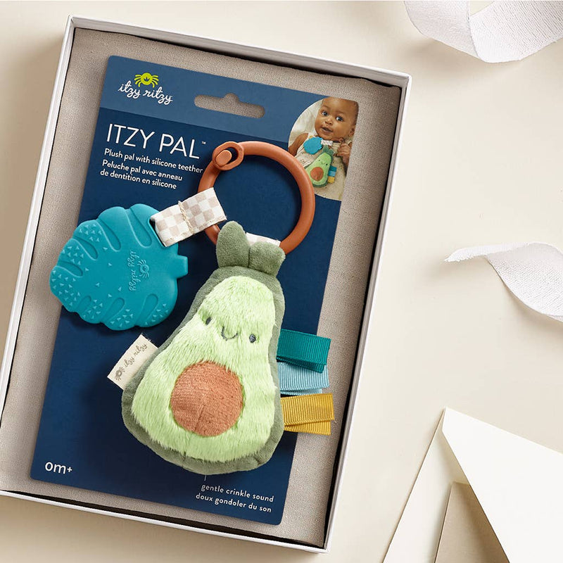 Itzy Pal™ Plush + Teether in Avocado--Lemons and Limes Boutique