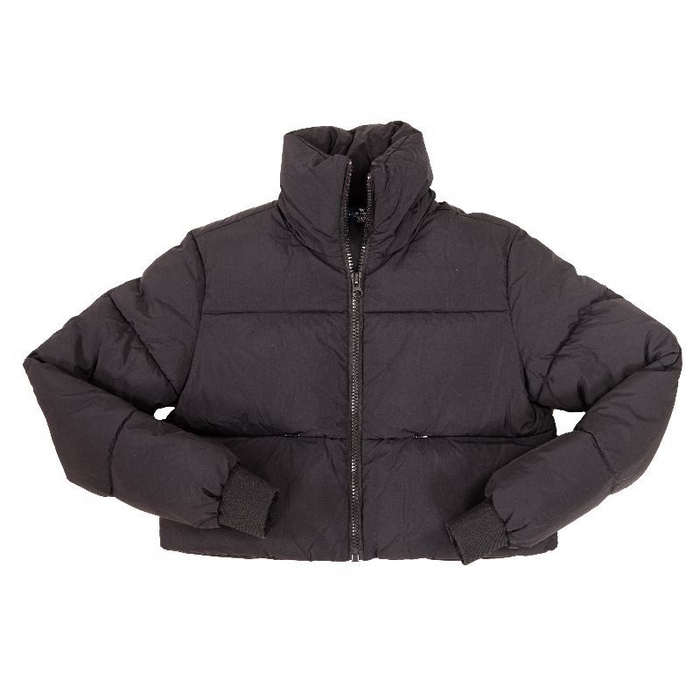 Women's Puffy Jacket in Black--Lemons and Limes Boutique
