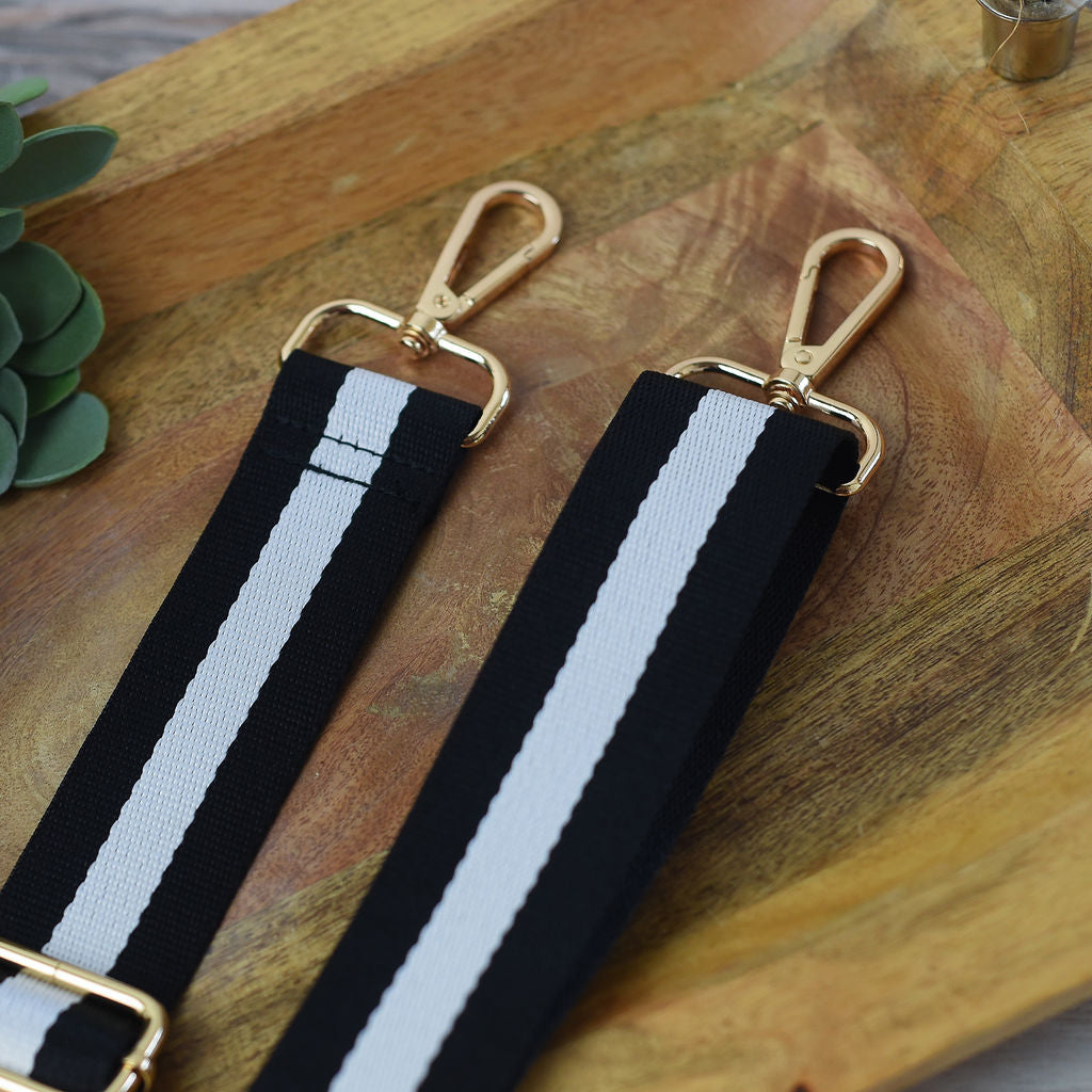 Nylon 1.5 inch Adjustable Guitar Straps with Gold Hardware- Boho--Lemons and Limes Boutique