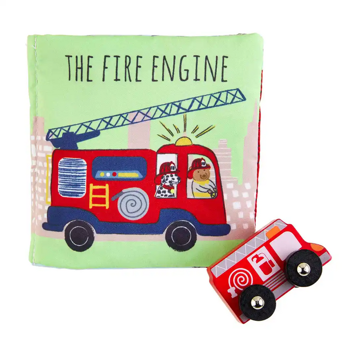 Fire Engine Book and Toy--Lemons and Limes Boutique