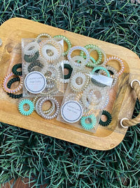 St Patrick's Day Pot Of Gold Lucky Hair Coil Sets--Lemons and Limes Boutique