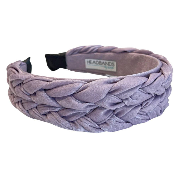 Blushing Braid Headband in Lavender--Lemons and Limes Boutique