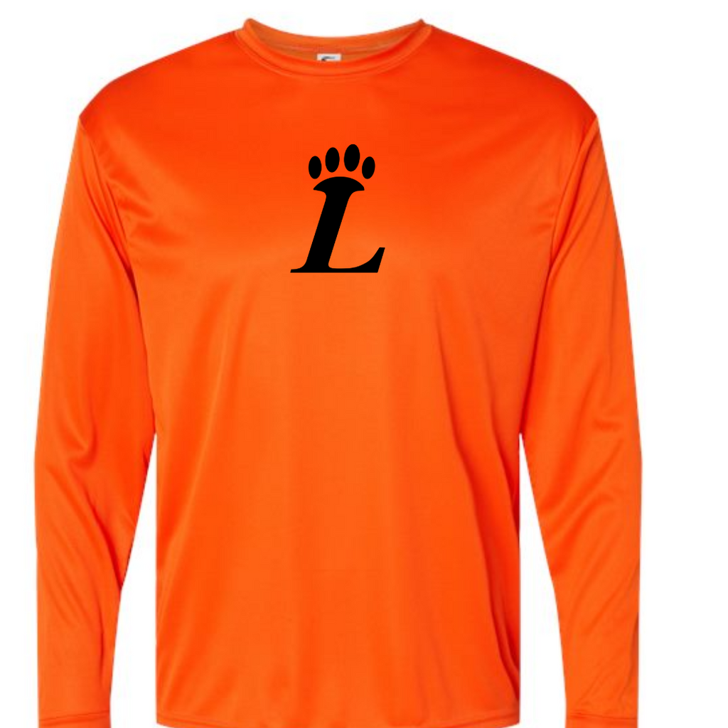 Loveland Paw Orange Performance Long Sleeve Tee Lemons and Limes Boutique