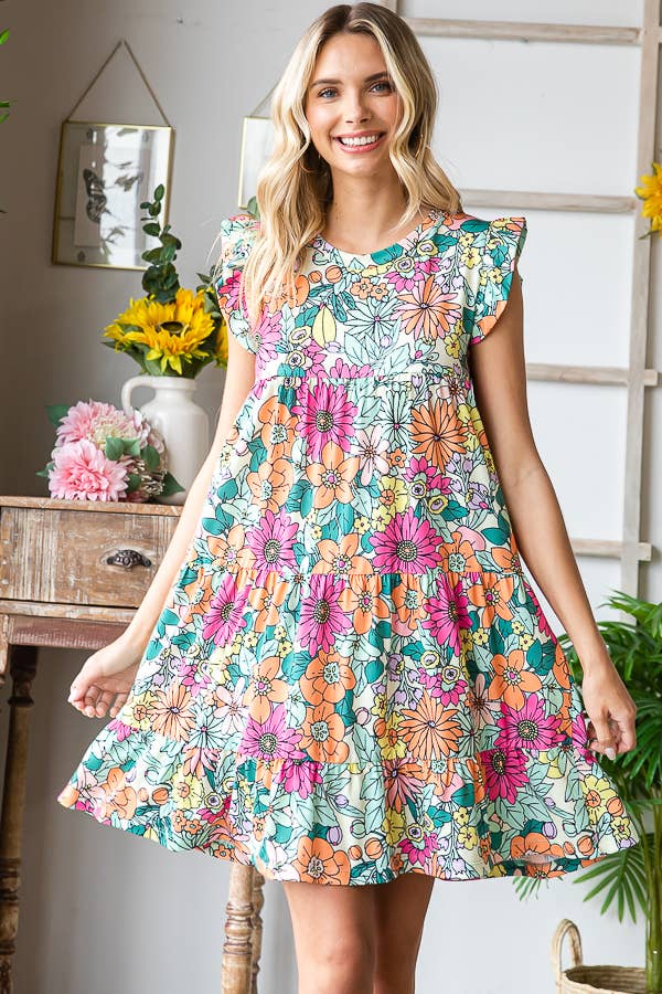 green silk dress forever 21 Lace-Trim Satin Floral Maxi Dress main image 0
