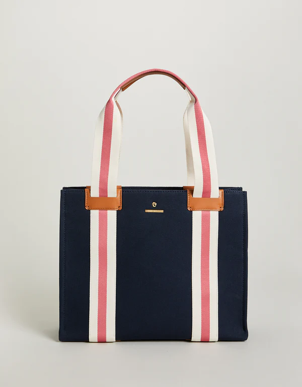 Charlie Tote in Navy Spartina--Lemons and Limes Boutique