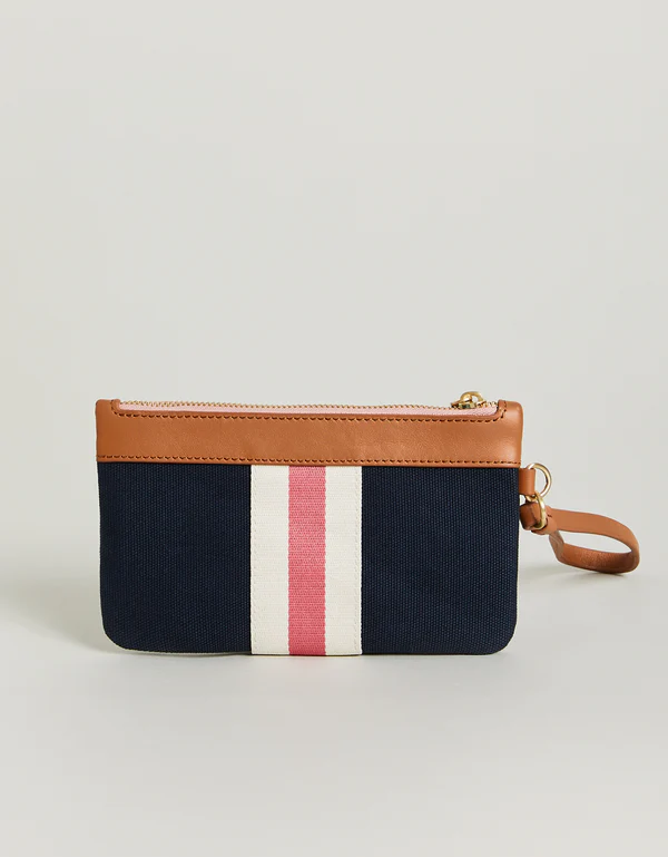 Charlie Wristlet in Navy Spartina--Lemons and Limes Boutique