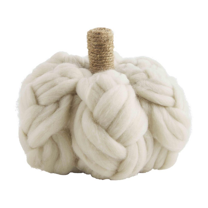 Cream Chunky Pumpkin Sitter--Lemons and Limes Boutique