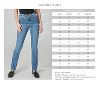 Kate High Rise Straight Jeans in Rugged Classic Blue--Lemons and Limes Boutique