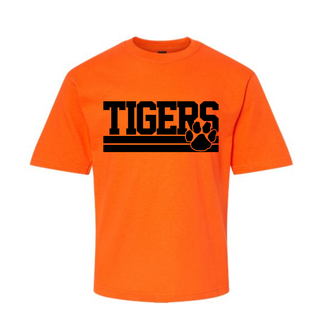 Tigers Paw Orange Tee--Lemons and Limes Boutique
