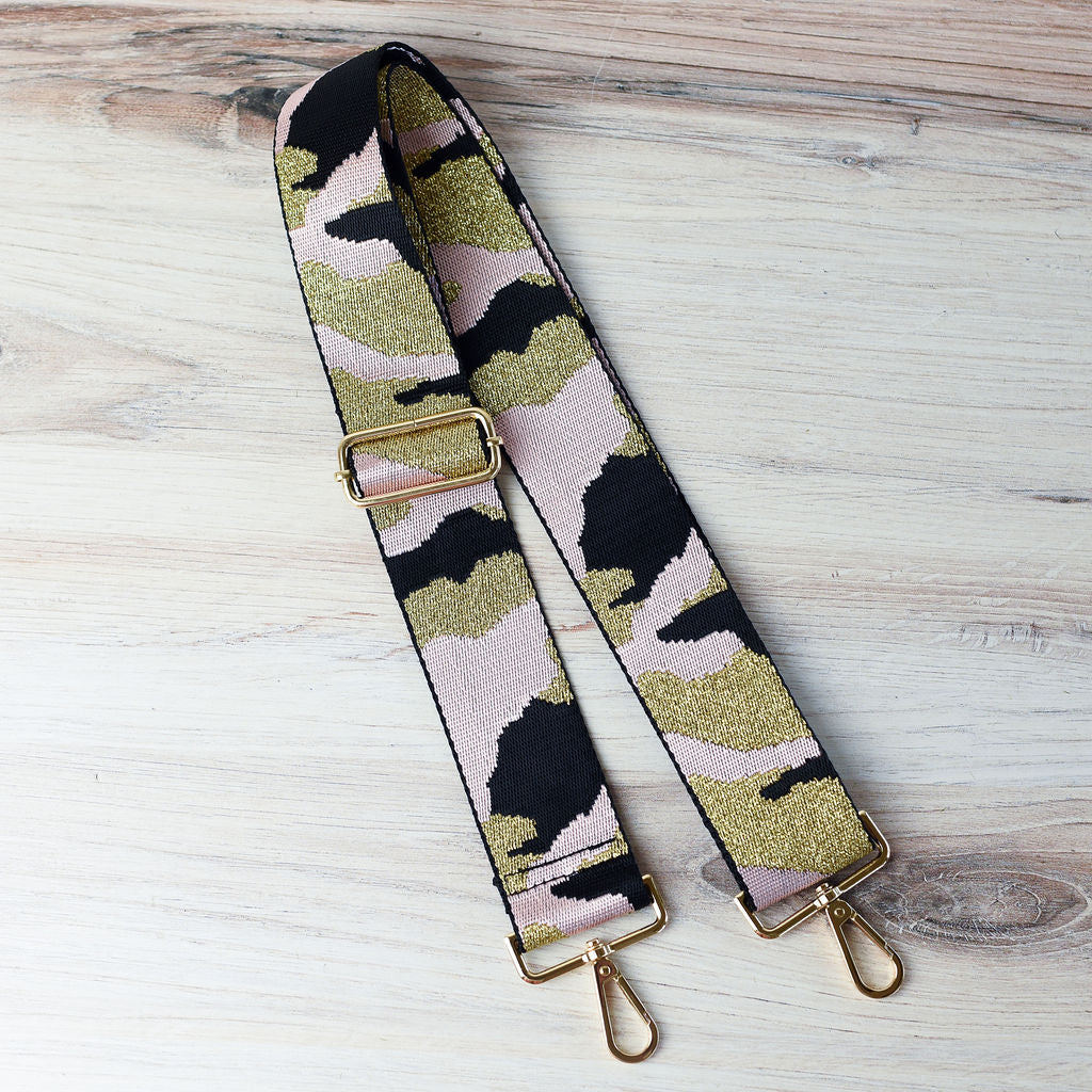 Nylon 2 inch Adjustable Strap in Camo Prints-Pink-Lemons and Limes Boutique
