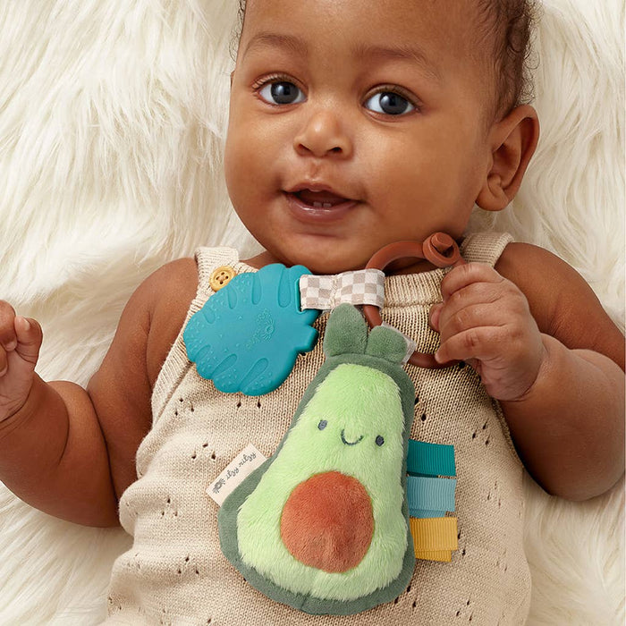 Itzy Pal™ Plush + Teether in Avocado--Lemons and Limes Boutique