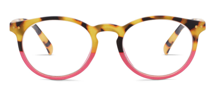 Rumor (Blue Light) Reading Glasses in Tokyo Tortoise/Pink by Peepers-1.50-Lemons and Limes Boutique