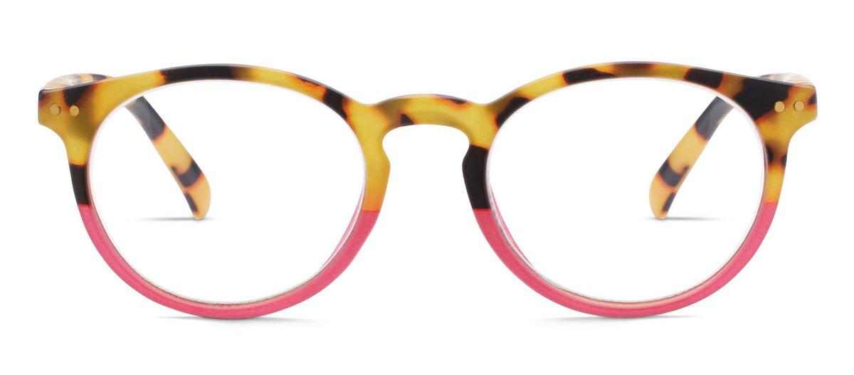 Rumor (Blue Light) Reading Glasses in Tokyo Tortoise/Pink by Peepers-1.50-Lemons and Limes Boutique
