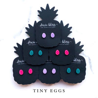 Tiny Easter Egg Stud Earrings--Lemons and Limes Boutique