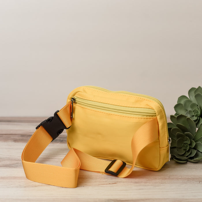 Allie Nylon Sling Bag-Yellow--Lemons and Limes Boutique