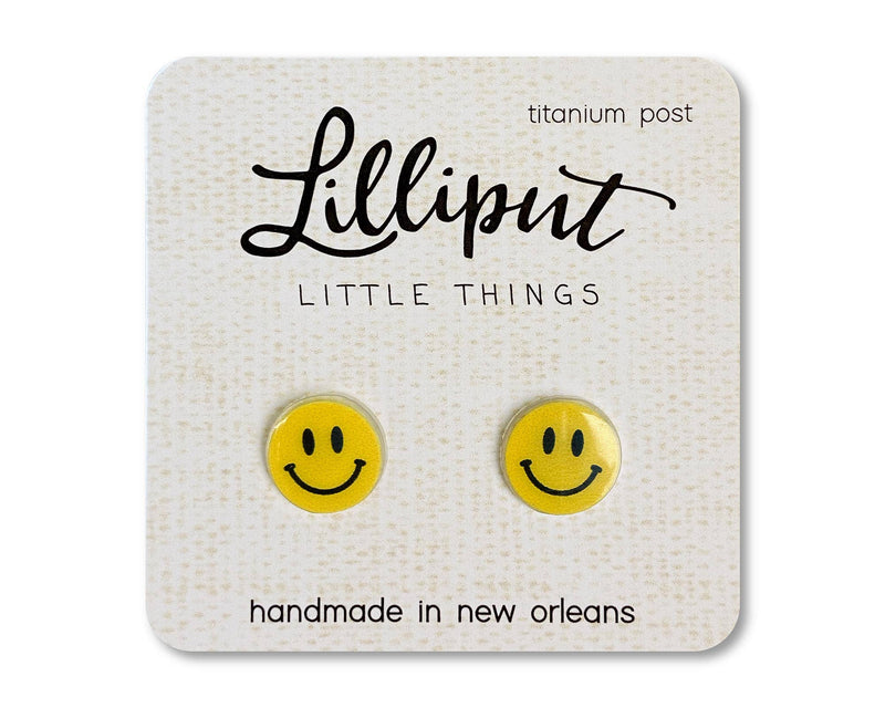 Happy Face Earrings--Lemons and Limes Boutique