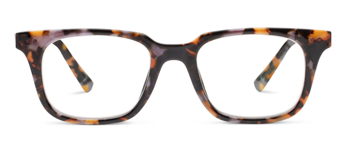 Maddox (Blue Light) Reading Glasses in Gray Botanico--Lemons and Limes Boutique