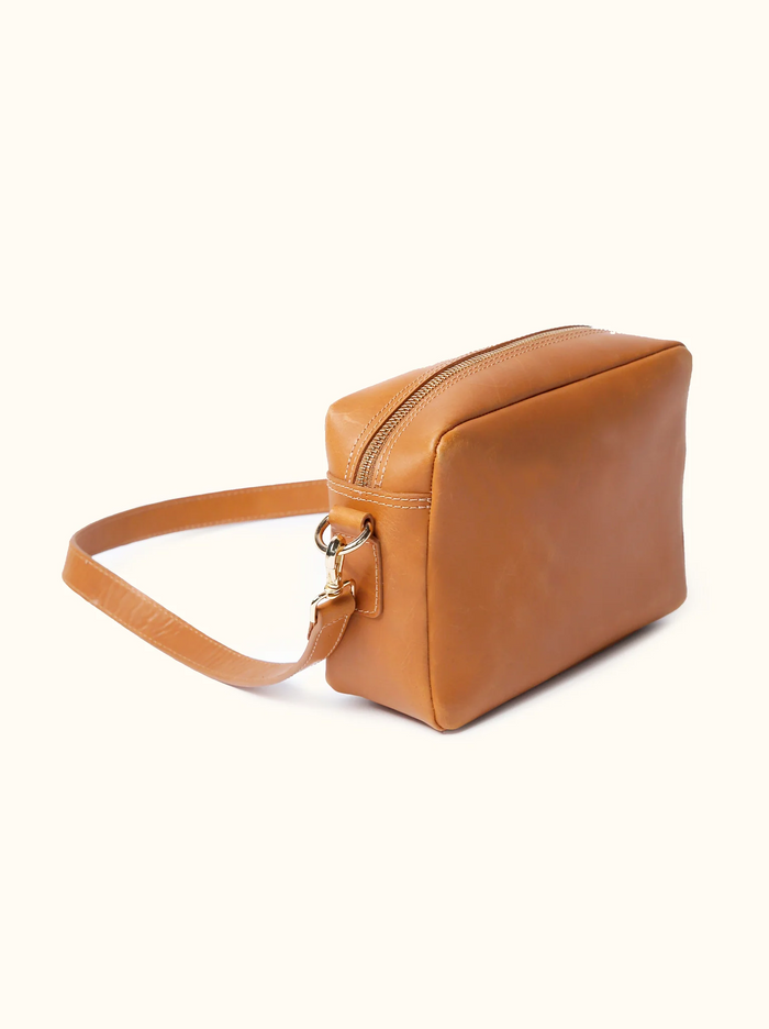 Aurora Crossbody in Cognac--Lemons and Limes Boutique
