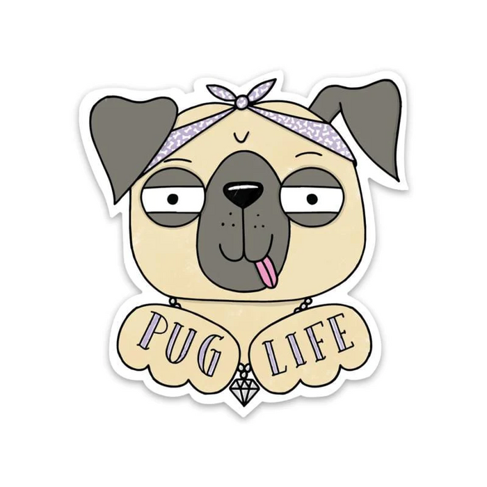 Pug Life Sticker--Lemons and Limes Boutique
