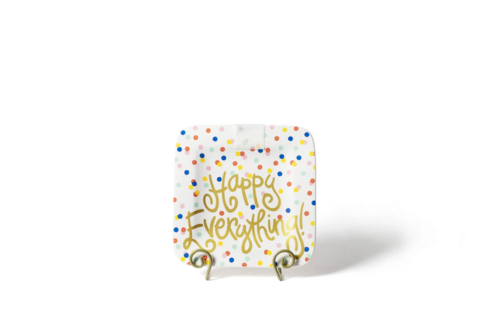 Happy Dot Mini Square Platter Happy Everything--Lemons and Limes Boutique