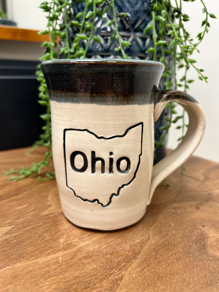 State of Ohio Handmade Clay Mug--Lemons and Limes Boutique