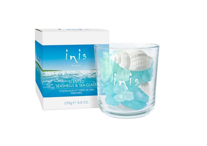 Inis Home Scented Seashells & Sea Glass 8.8oz