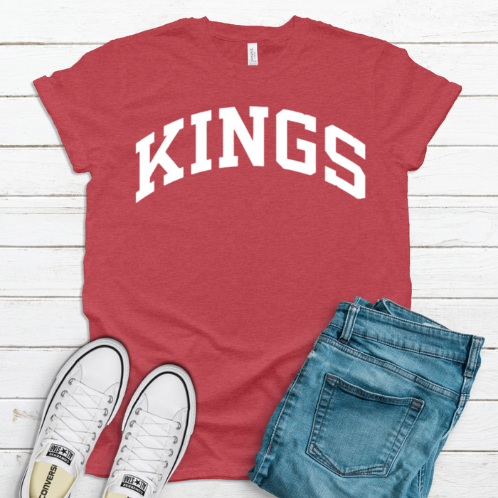 Curved Kings T-Shirt (multiple colors)-Graphic Tees-Red-XSmall-Lemons and Limes Boutique