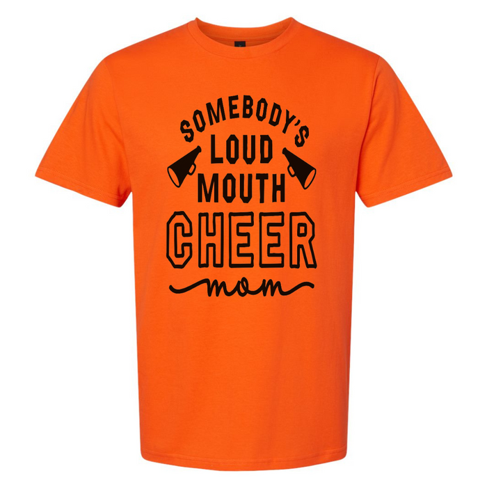 Loud Mouth Cheer Mama T-Shirt on Bold Orange--Lemons and Limes Boutique