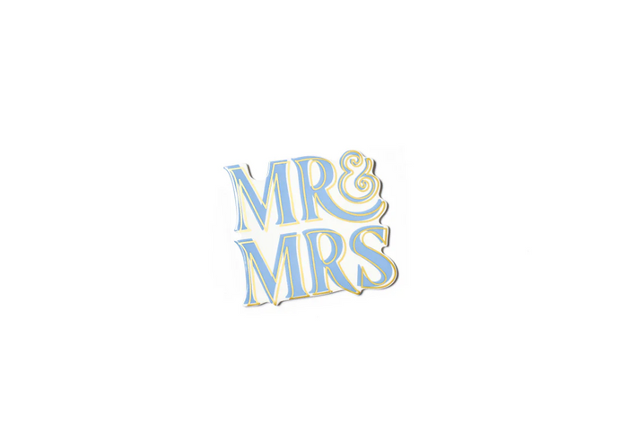 Mr. & Mrs. Mini Attachment in Blue by Happy Everything--Lemons and Limes Boutique