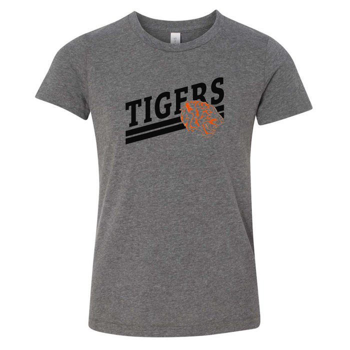 Varsity Tigers T-Shirt on Deep Heather-YOUTH--Lemons and Limes Boutique