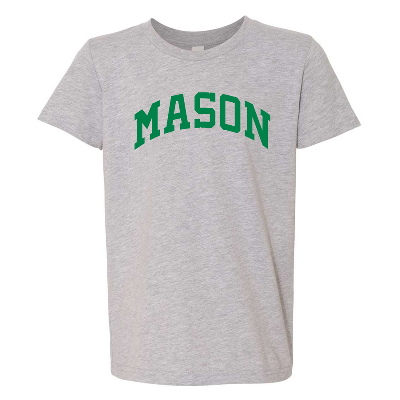 Mason Curved T-Shirt (multiple colors)-YOUTH-Grey-XSmall-Lemons and Limes Boutique
