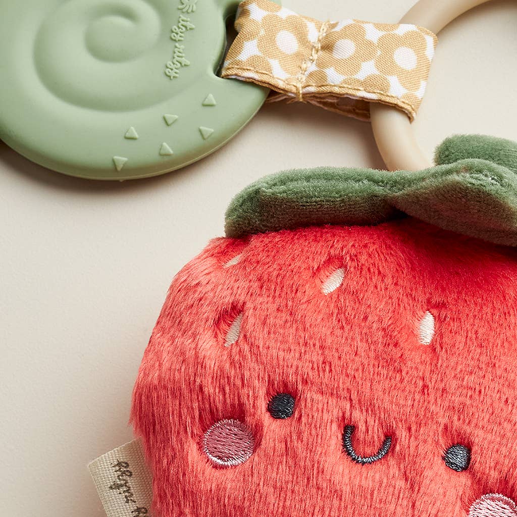 Itzy Pal™ Plush + Teether in Strawberry--Lemons and Limes Boutique