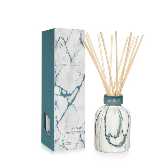 Volcano Modern Marble Petite Reed Diffuser, 5.7 fl oz by Capri Blue--Lemons and Limes Boutique