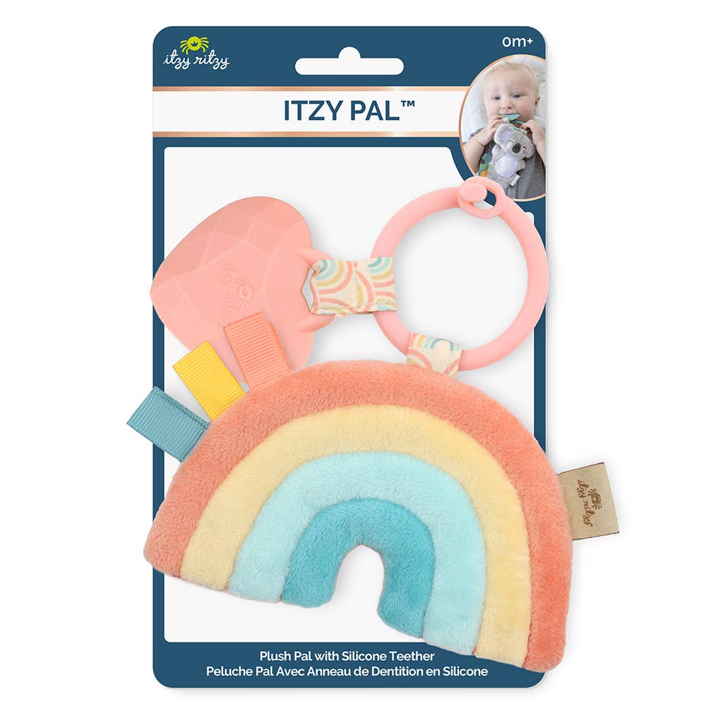 Itzy Pal™ Plush + Teether: Rainbow--Lemons and Limes Boutique