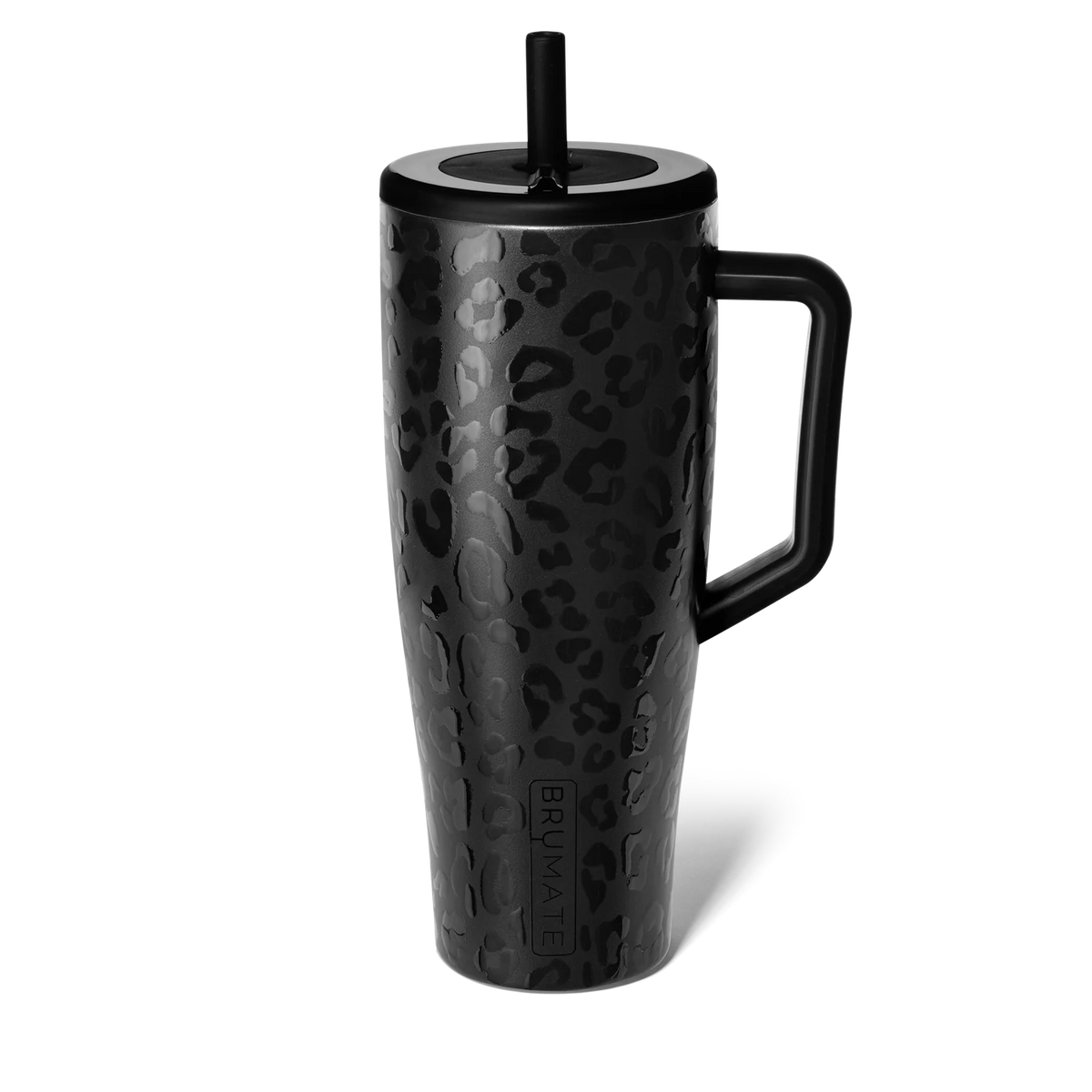 Era Straw Tumbler 40oz in Onyx Leopard by Brumate--Lemons and Limes Boutique