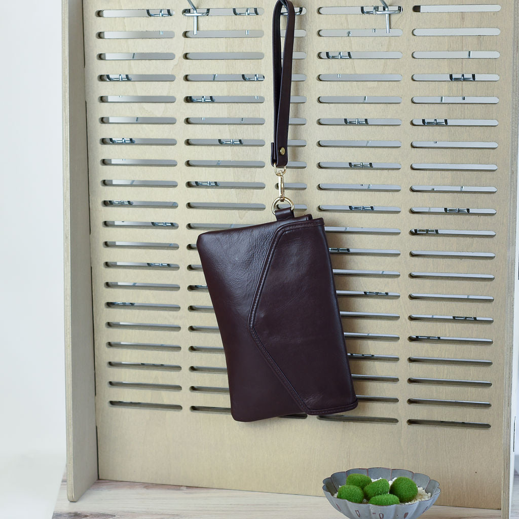 Baldwin Genuine Leather Clutch--Lemons and Limes Boutique