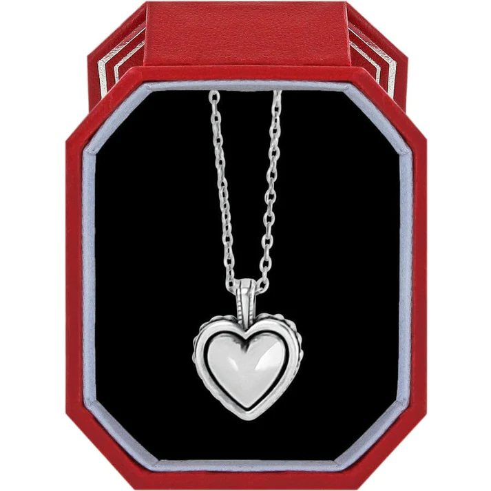 Pretty Tough Bold Heart Petite Necklace in Gift Box by Brighton--Lemons and Limes Boutique