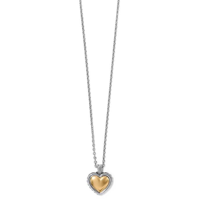 Pretty Tough Bold Heart Petite Necklace by Brighton--Lemons and Limes Boutique