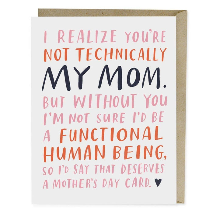 Not Technically Mom Mother's Day Card--Lemons and Limes Boutique