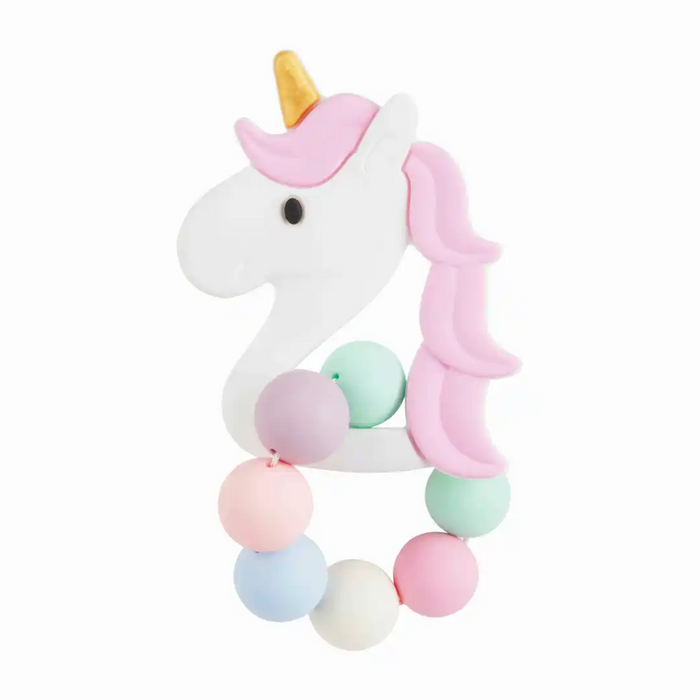 Pink Unicorn Silicone Teether--Lemons and Limes Boutique