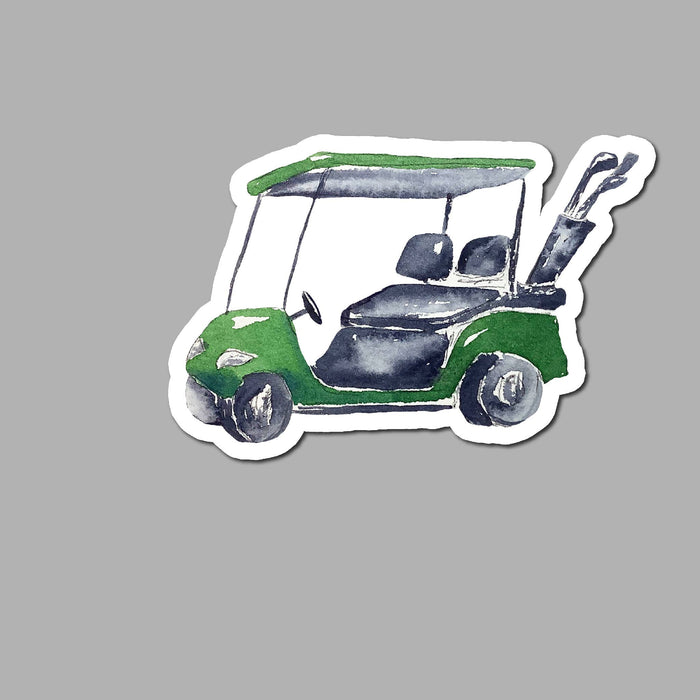 Golf Cart Golfing Sticker--Lemons and Limes Boutique