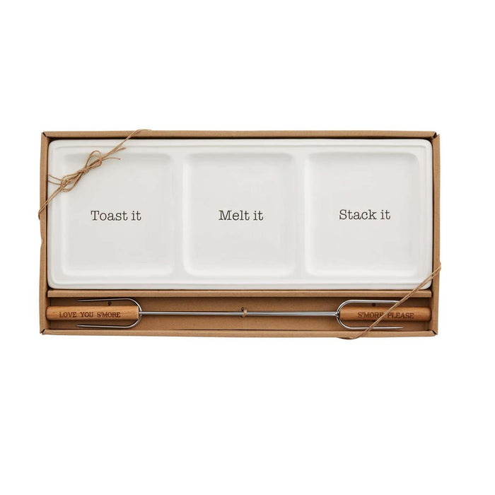 S'More Tray & Skewer Set--Lemons and Limes Boutique