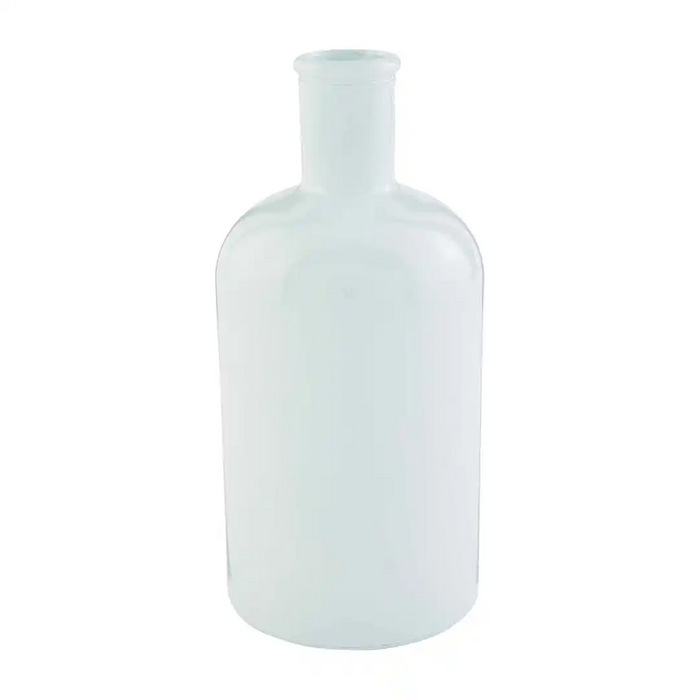 Small White bottleneck Vase--Lemons and Limes Boutique