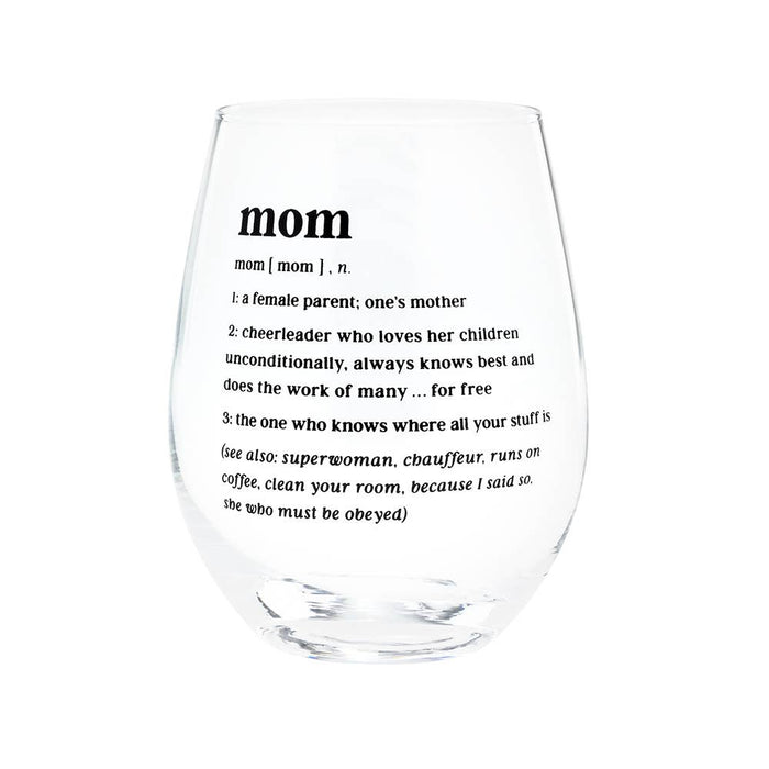 Mom Wine Glass--Lemons and Limes Boutique
