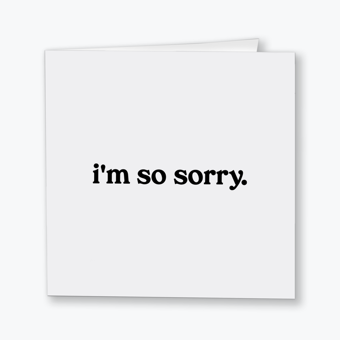 I'm So Sorry Sympathy Card--Lemons and Limes Boutique
