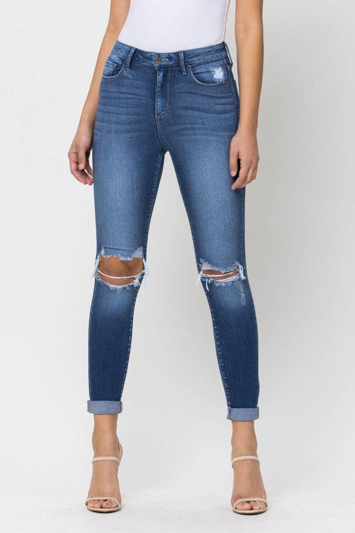 Harper Distressed Skinny Jean--Lemons and Limes Boutique