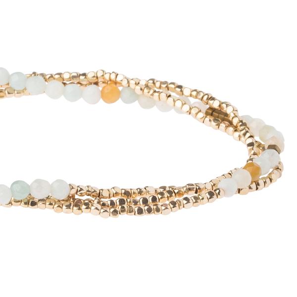 Delicate Stone Bracelet/Necklace in Amazonite-Bracelet-Lemons and Limes Boutique