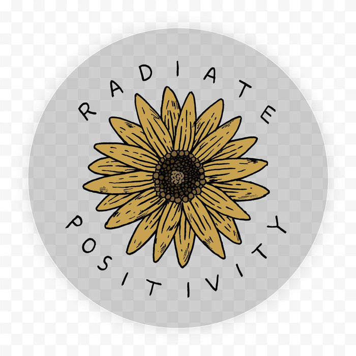 Radiate Positivity Sunflower - Clear--Lemons and Limes Boutique