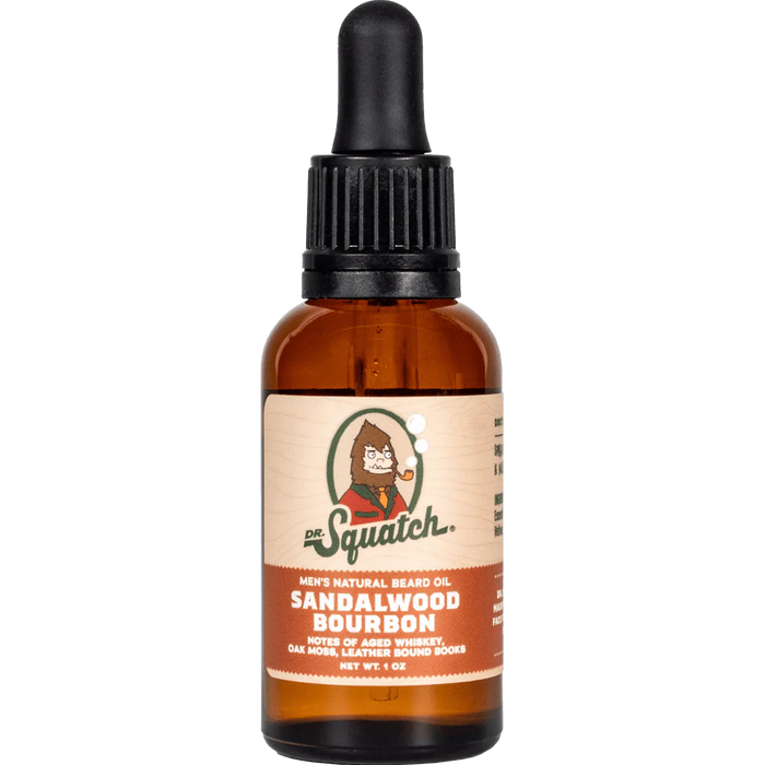 Sandalwood Bourbon Beard Oil by Dr. Squatch--Lemons and Limes Boutique